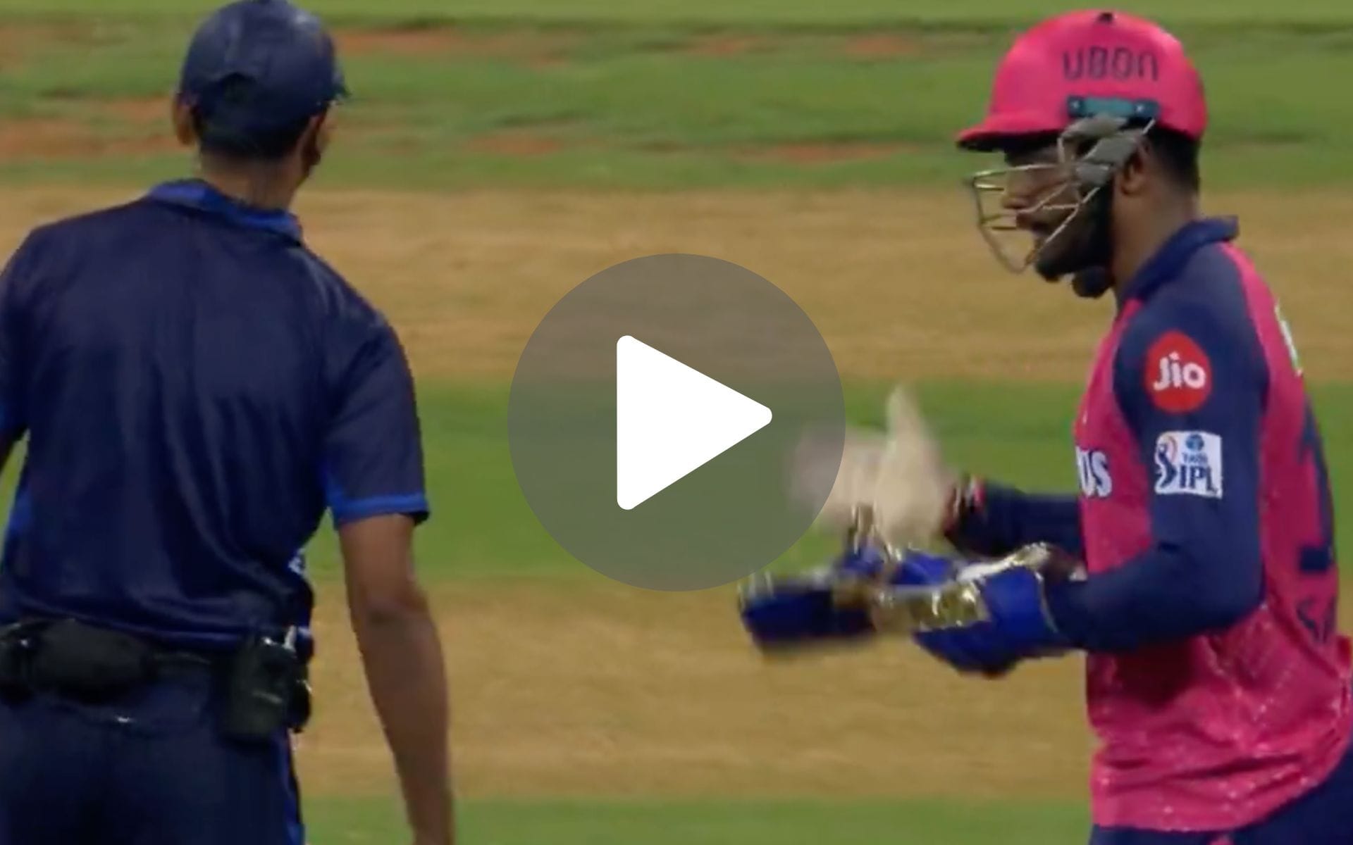 [Watch] Sanju Samson's Angry Discussion With Umpire On DRS Decision In MI-RR Clash